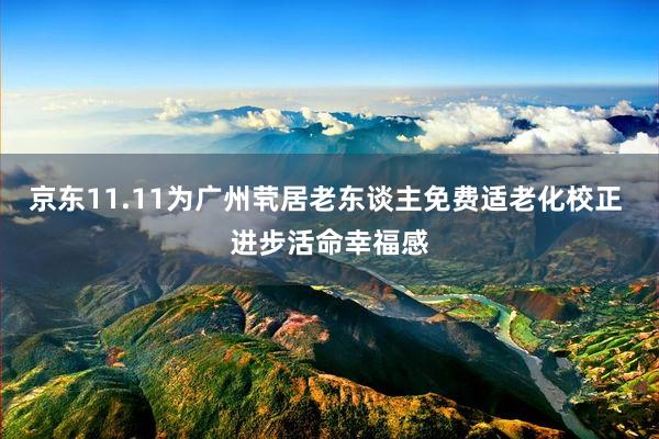 京东11.11为广州茕居老东谈主免费适老化校正 进步活命幸福感